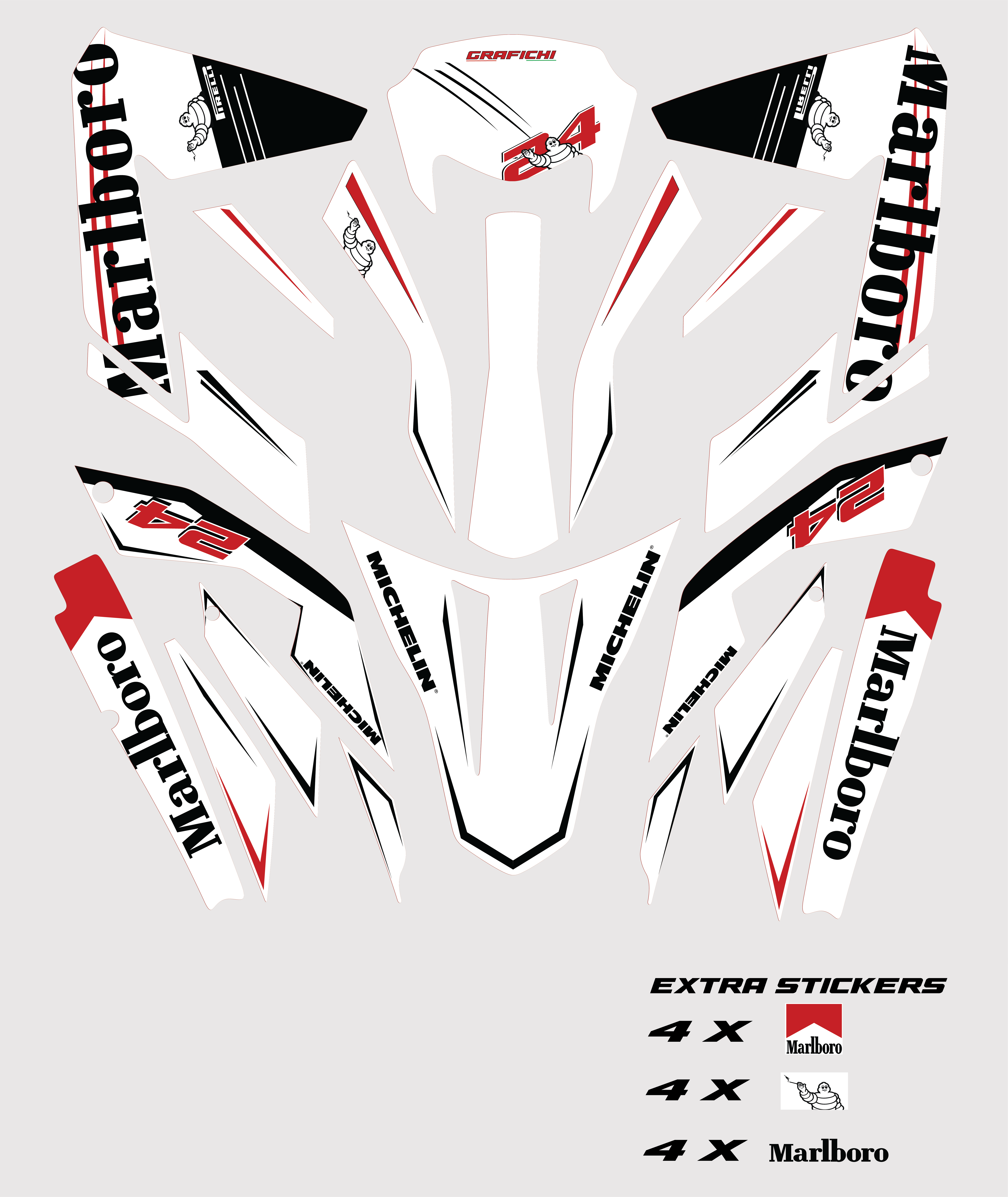 Marlboro Aprilia SX50/ RX50 Graphic Kit | 2011-2017