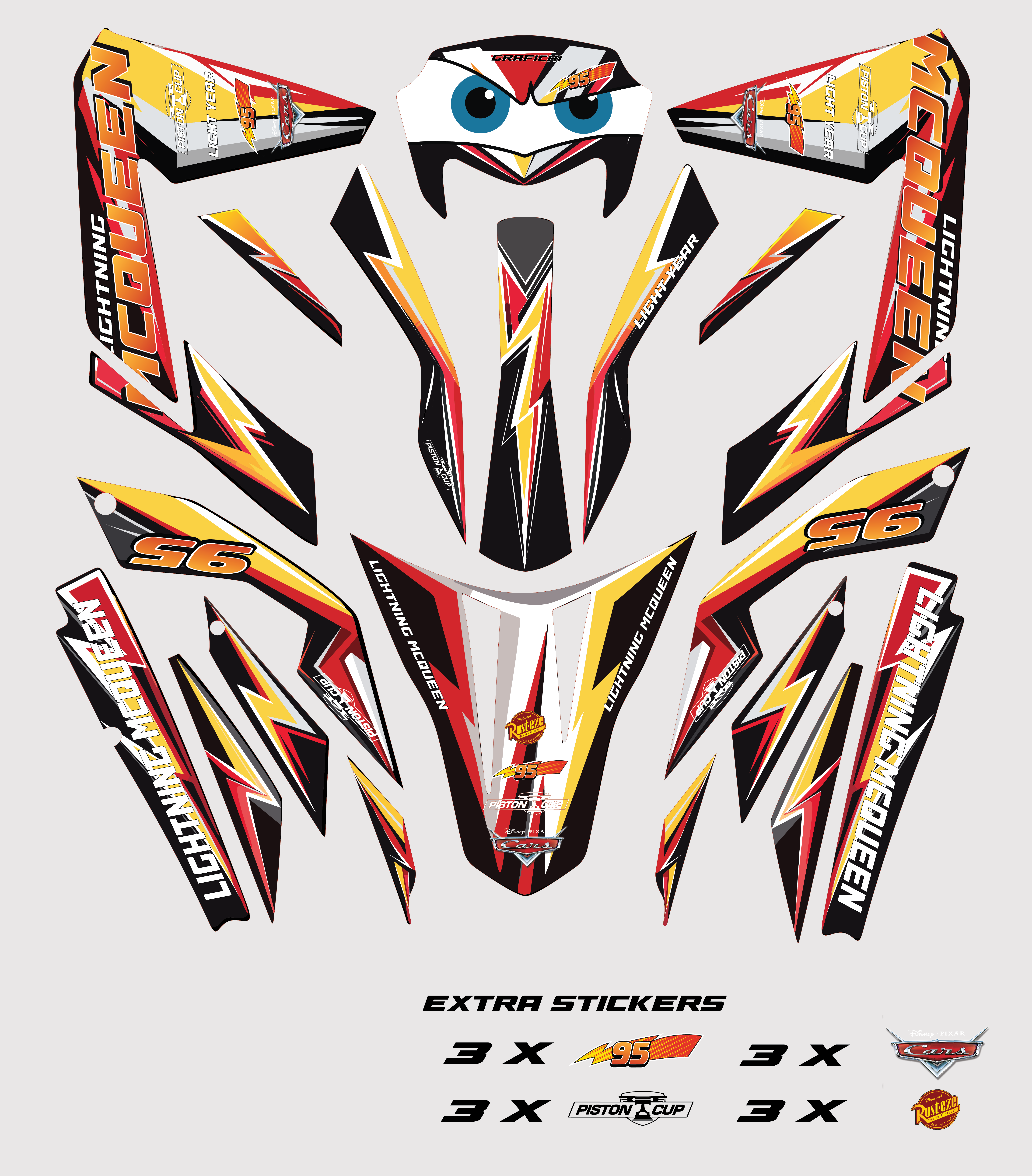 Cars Aprilia SX50/ RX50 Graphic Kit | 2011-2017