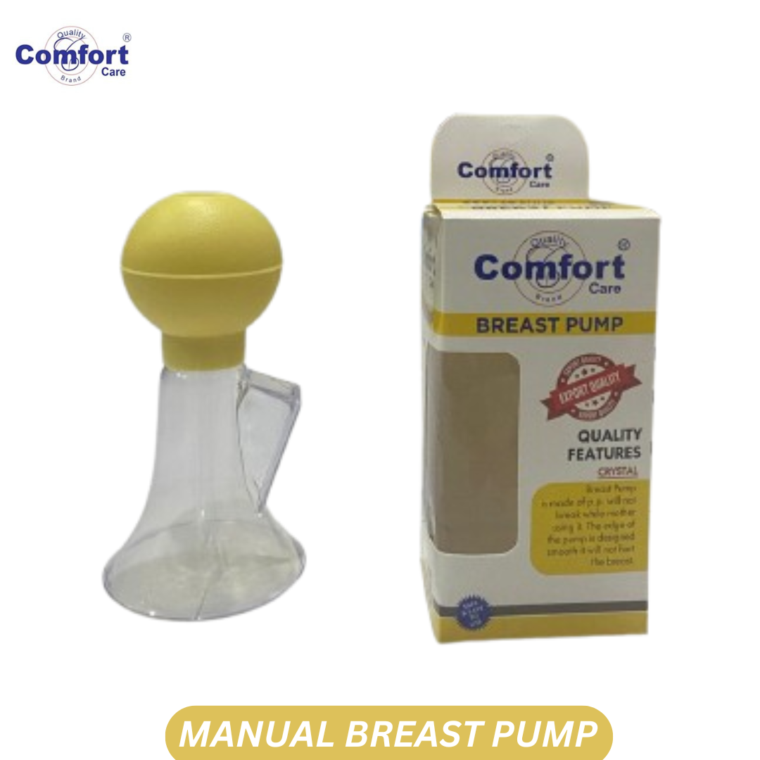 Comfort-Care Manual Breast Pump For Mother Breast-Freeding Yellow Pack Of 3 
