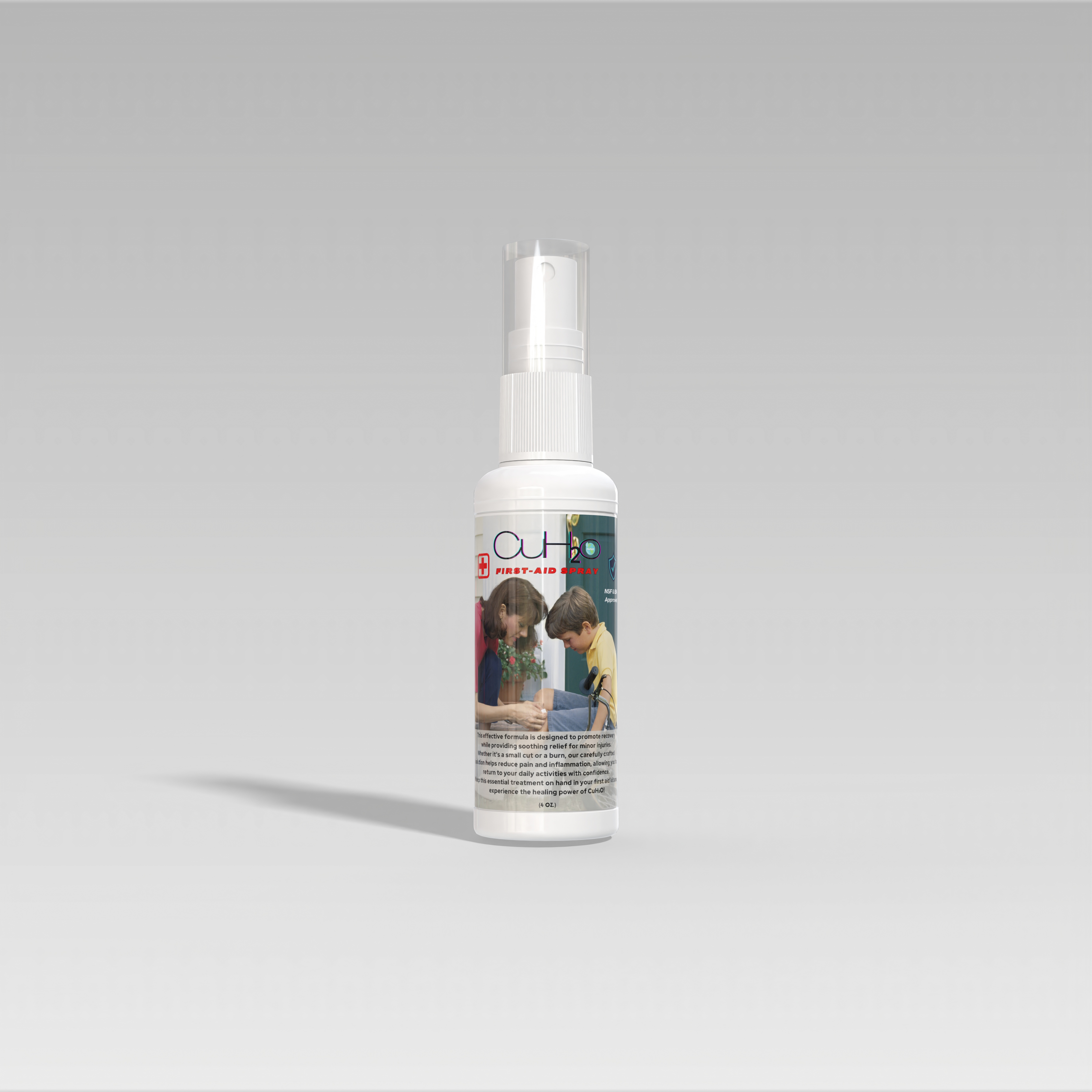 CuH₂O 4 oz First-Aid Spray for Cuts and Burns