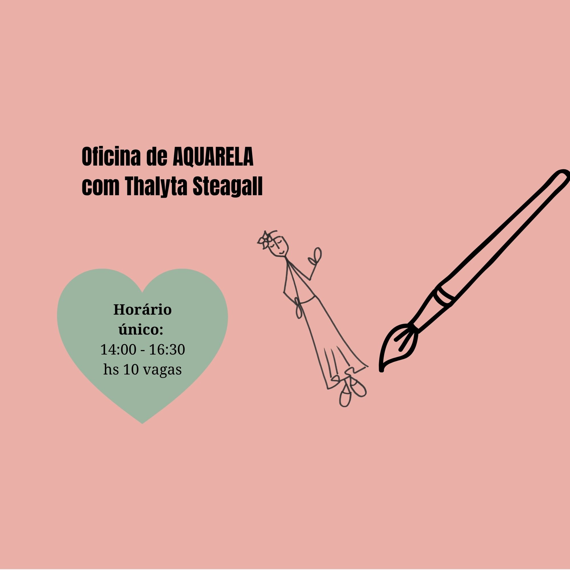 Oficina de AQUARELA EM TECIDO com Thalyta Steagall