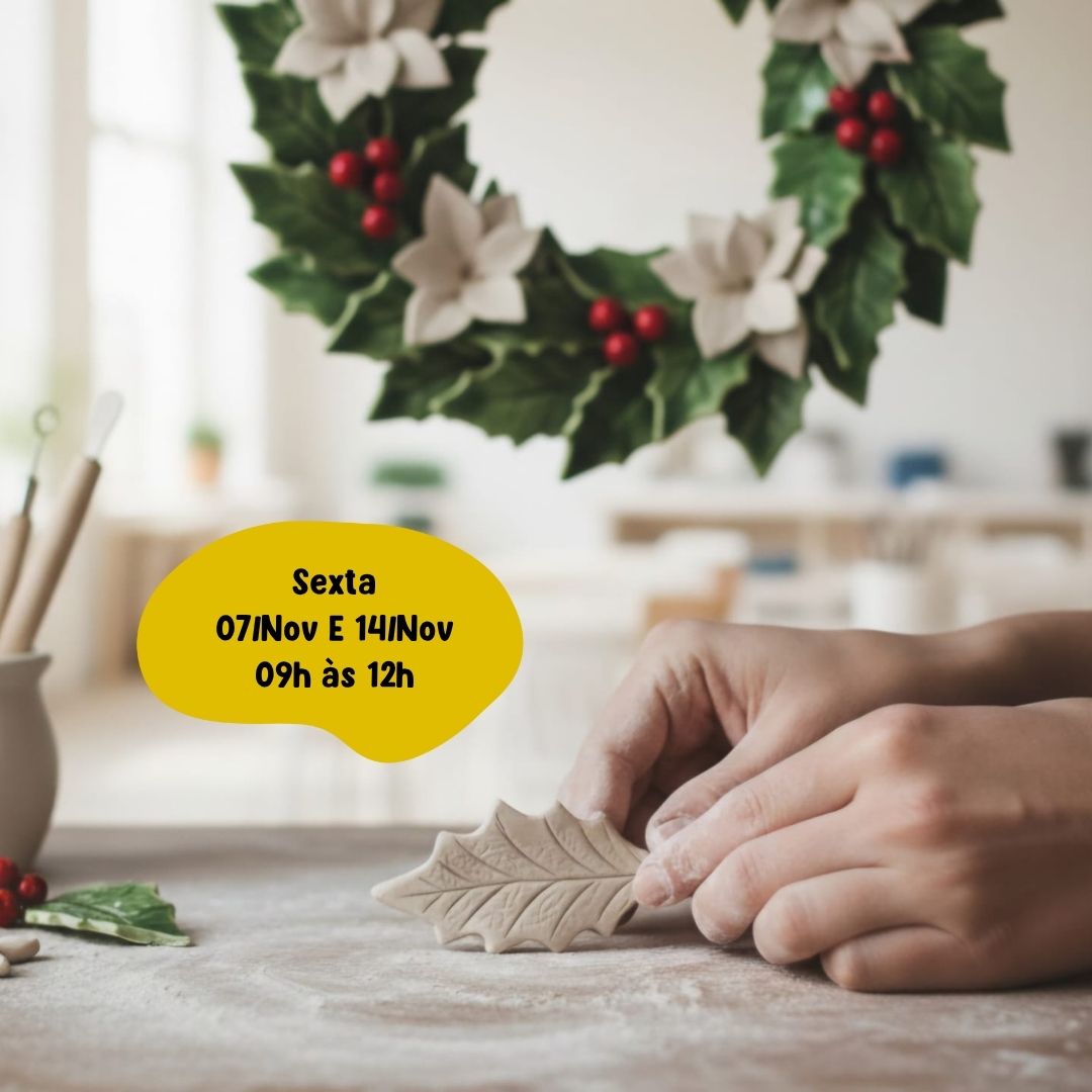 Modelagem e Pintura de Guirlanda de Cerâmica -  em 2 encontros com Renata Menon e Thalyta Steagall