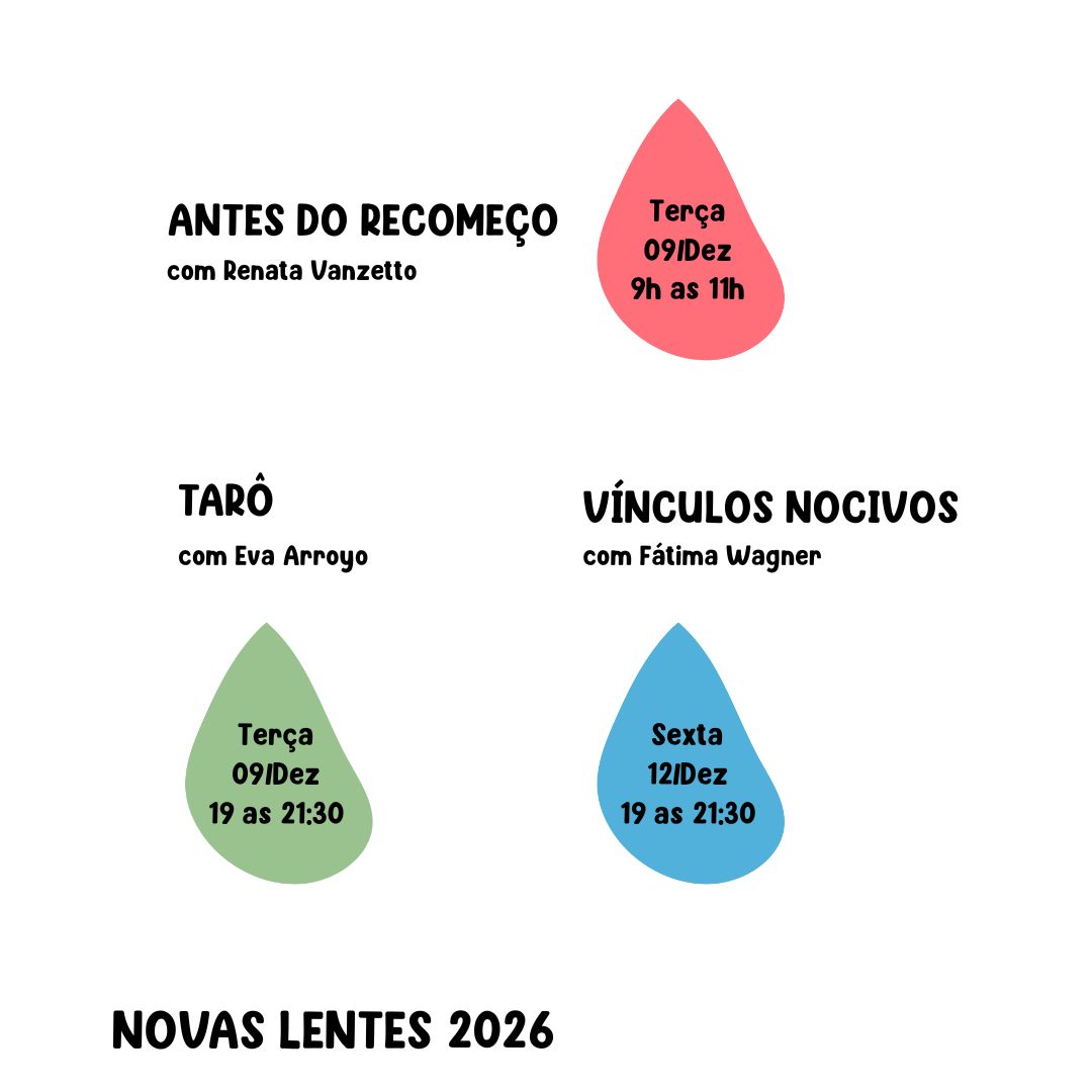 Série Novas Lentes 2026 - Tarô + Relacionamentos + Recomeço