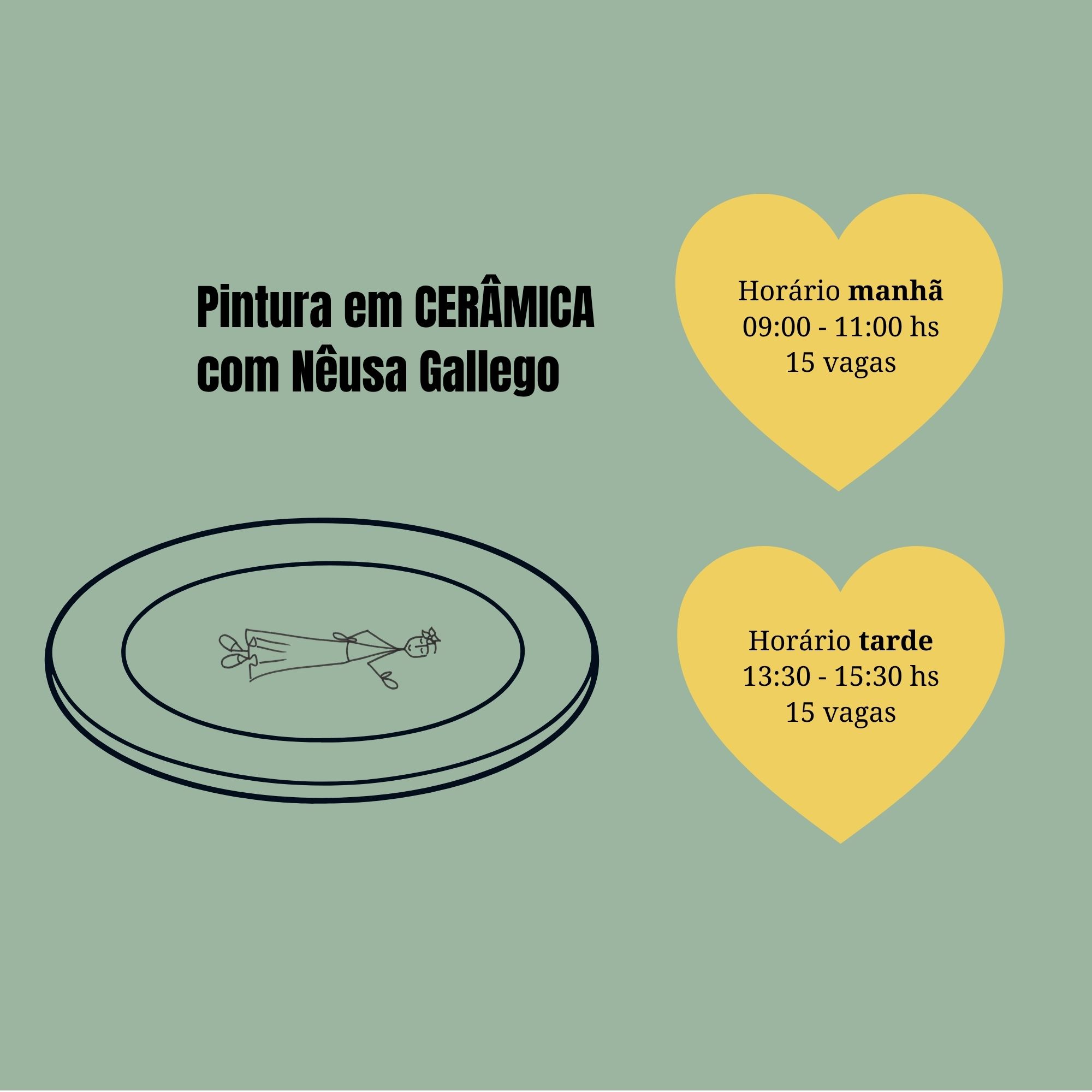 Pintura em CERÂMICA com Nêusa Gallego