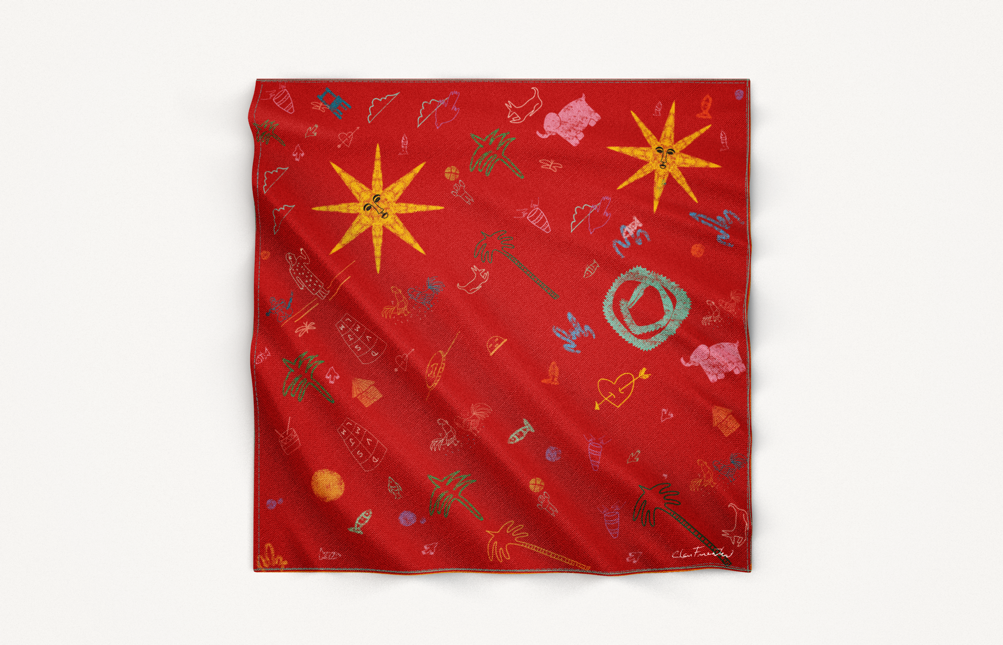 Pañuelo Infancia rojo