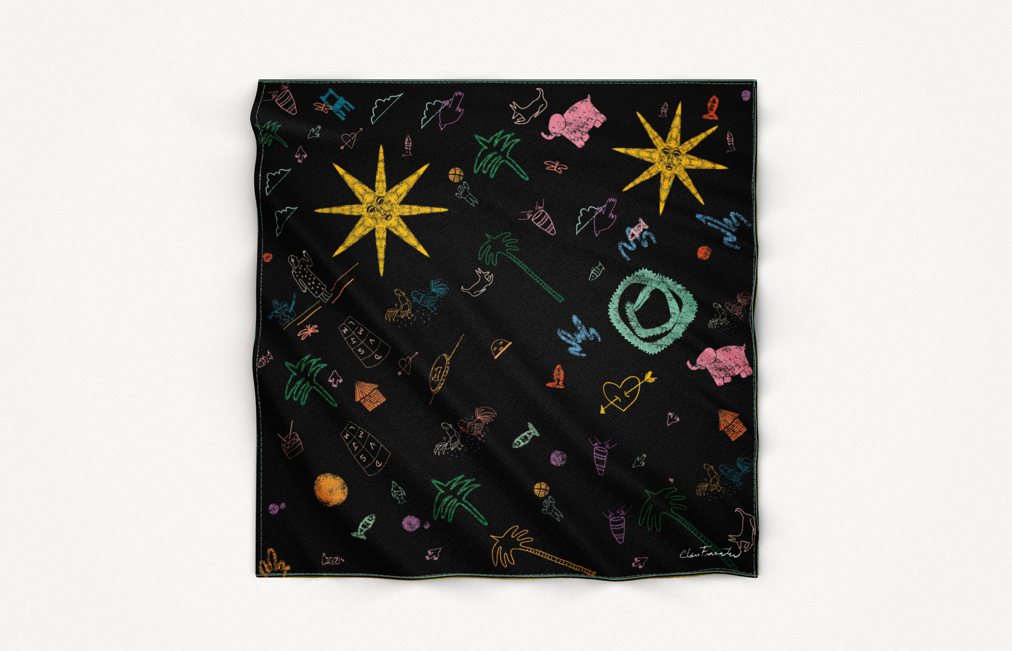 Pañuelo Infancia negro