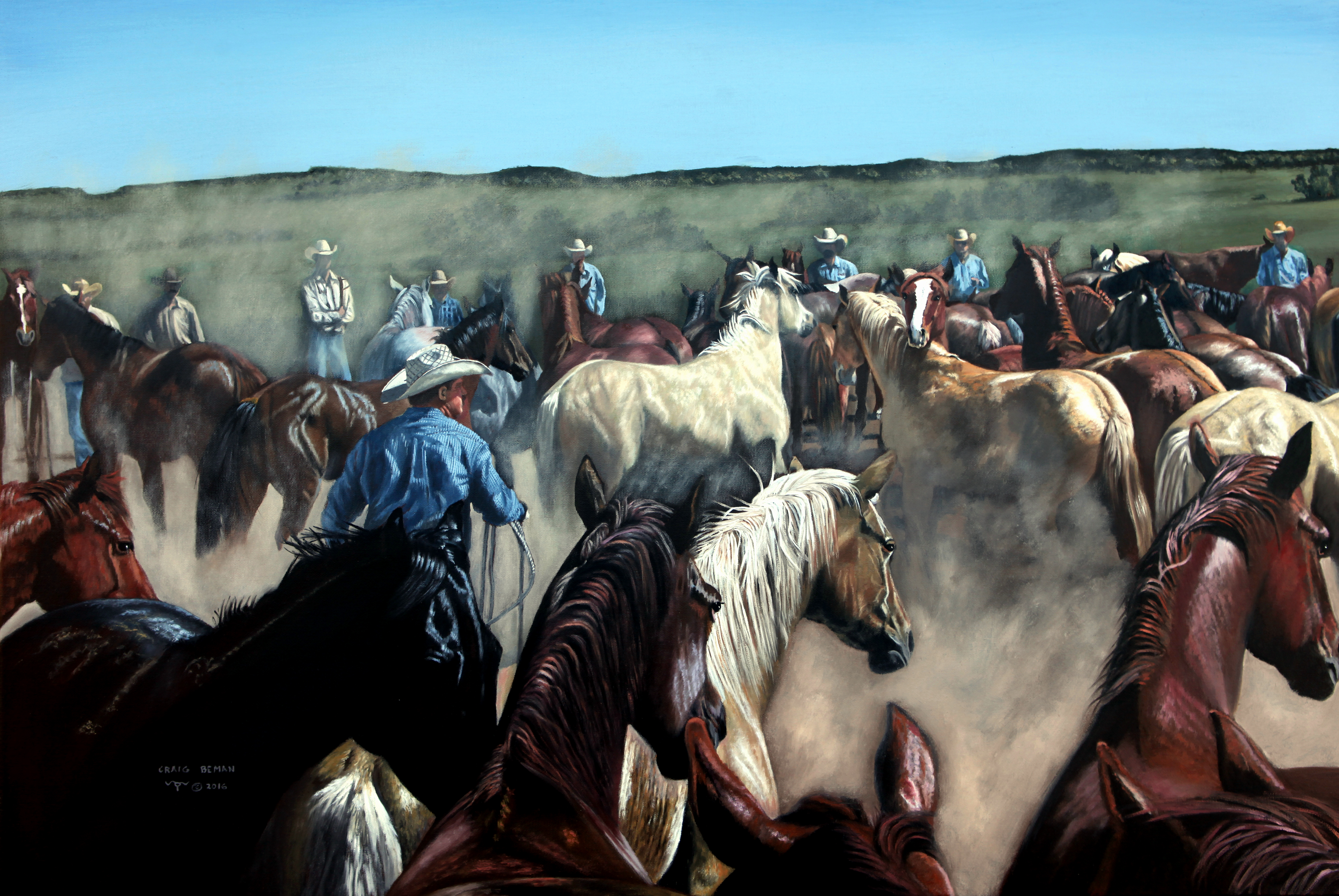 90 Head Original Oil On Canvas