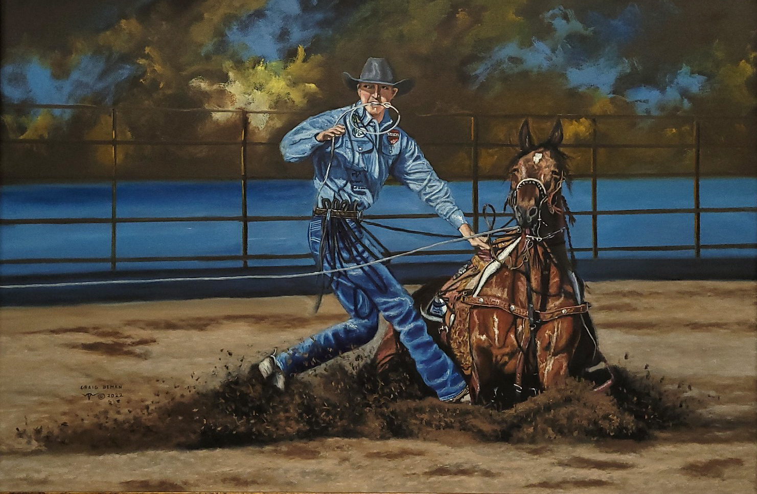 Detonation Original Oil on Canvas