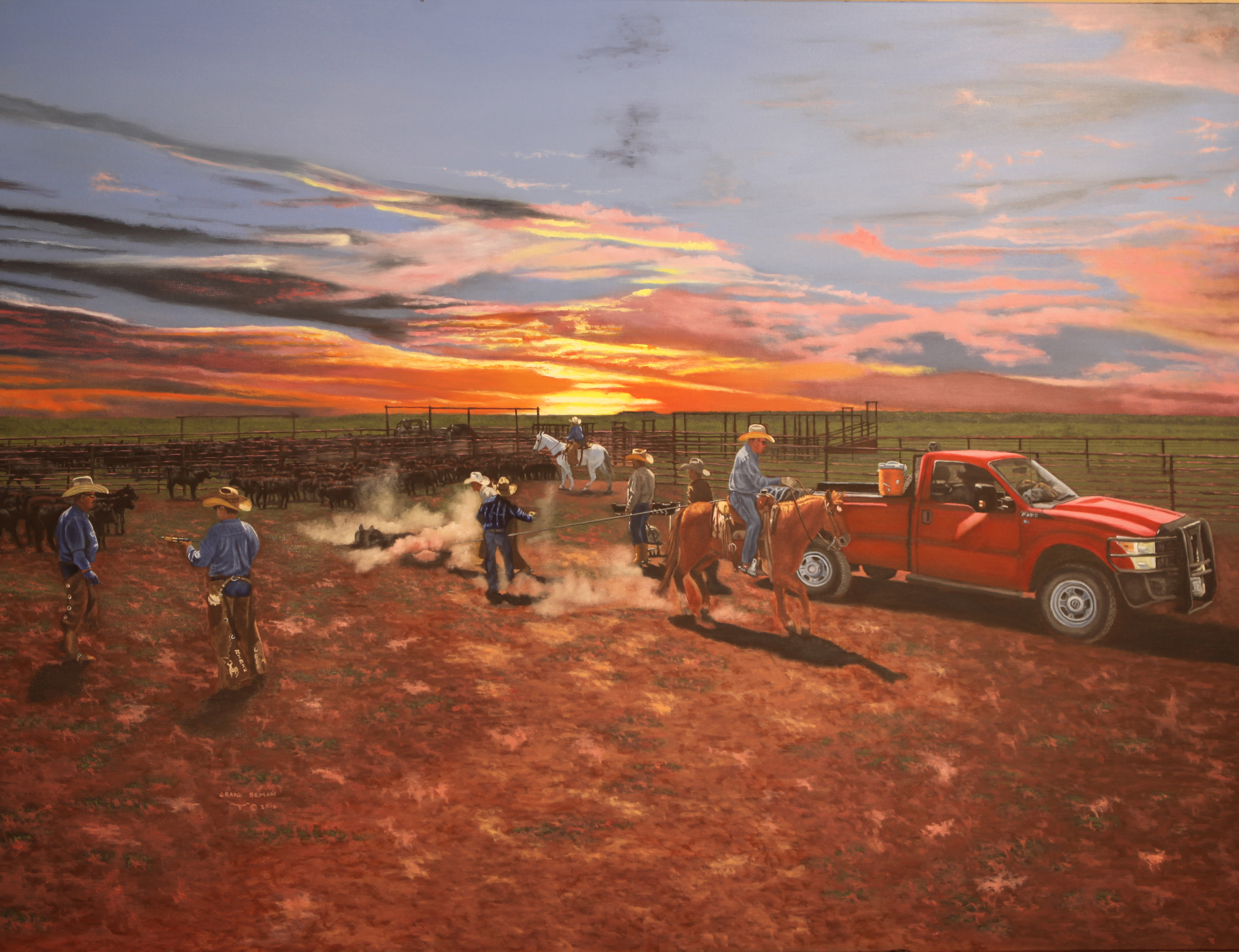 Hard Workin" Original Oil on Canvas