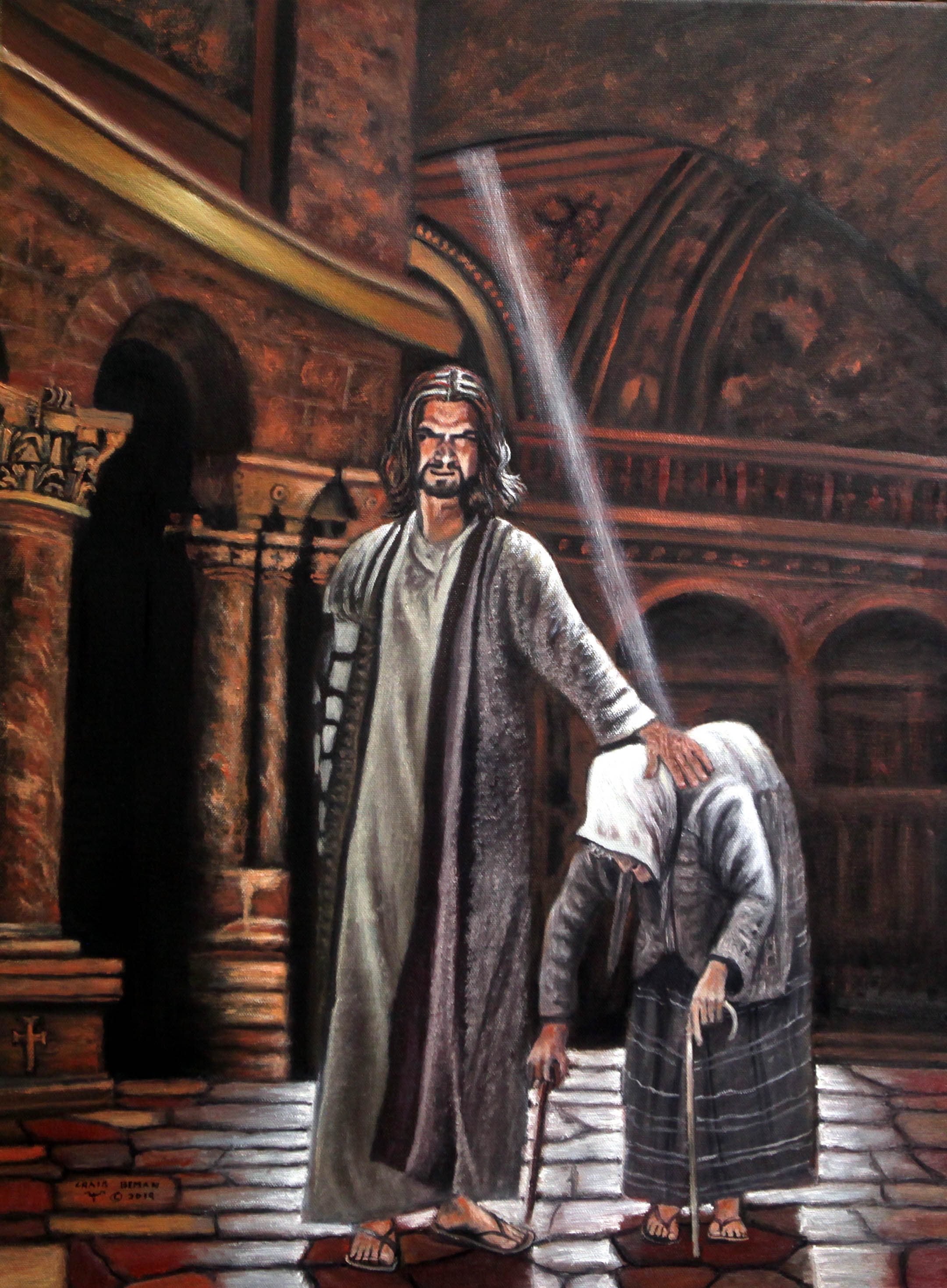 Burdened For Her Healing Original Oil on Canvas