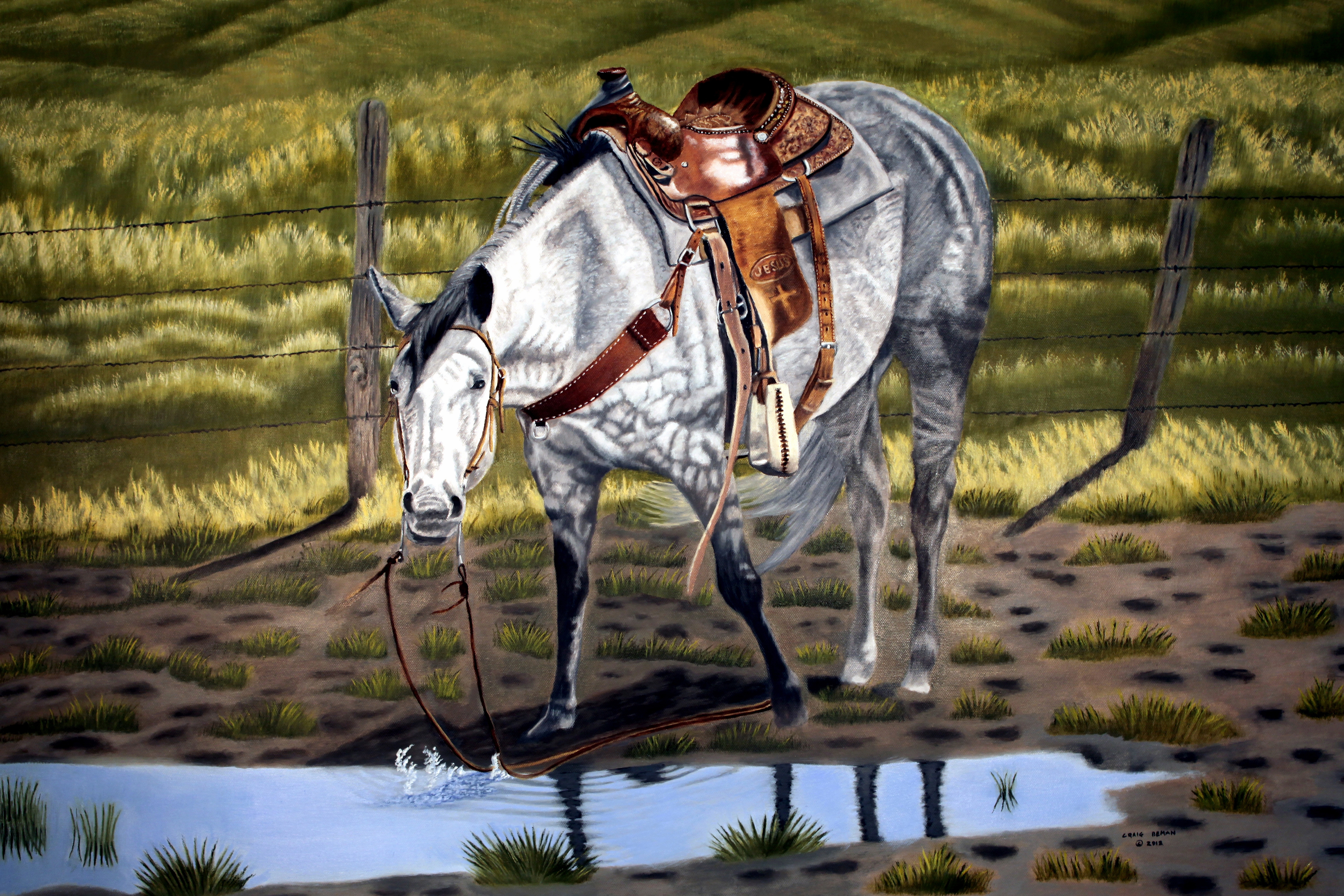 Just Restin' Original Oil on Canvas