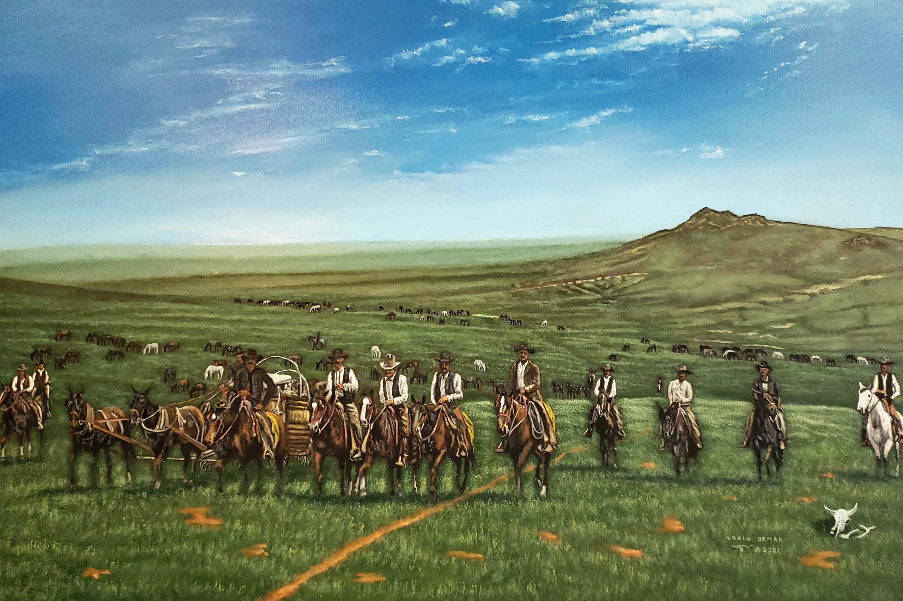 Movin' On Orginal Oil on Canvas