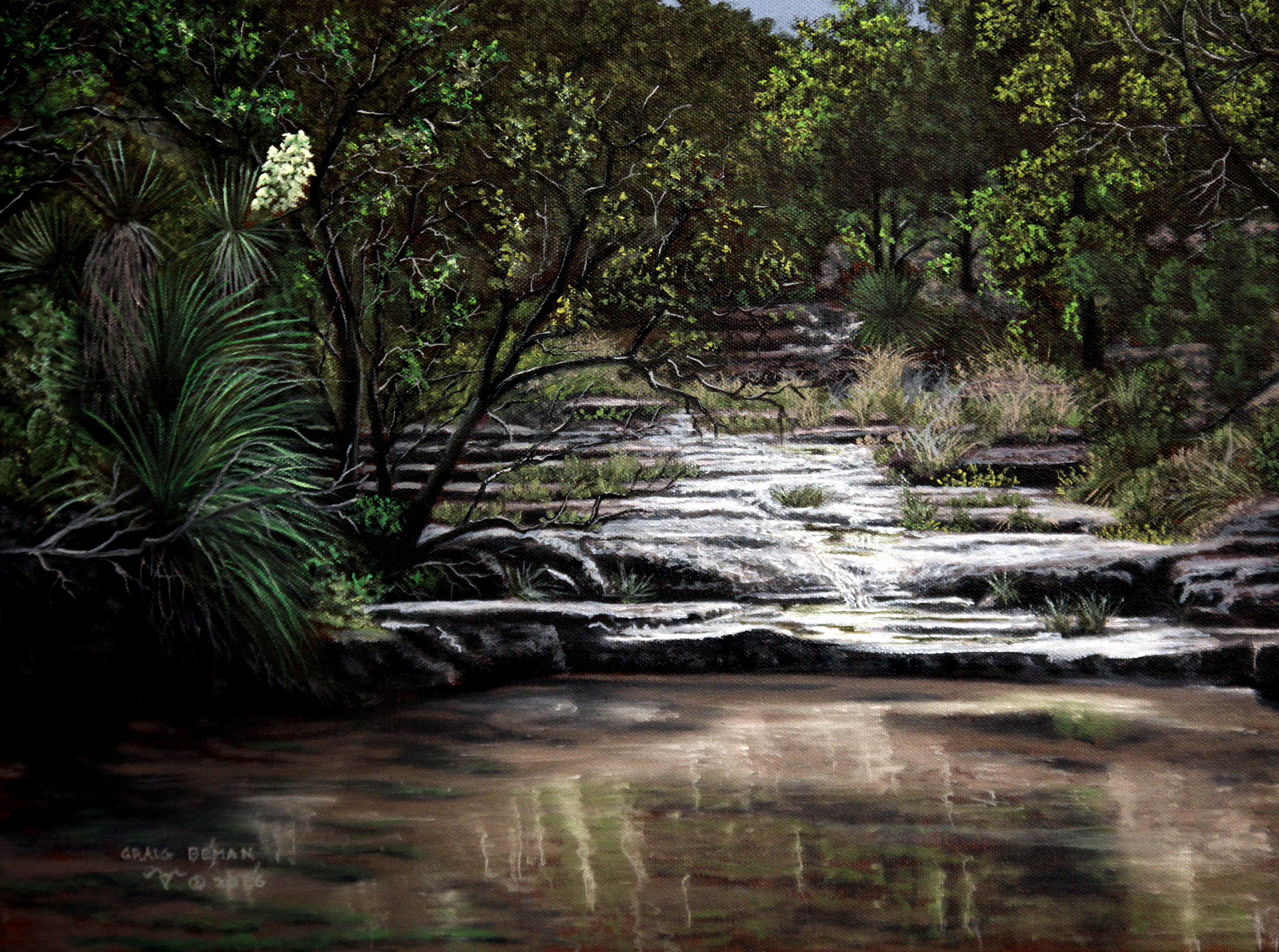 Spring Reflection Original Oil on Canvas