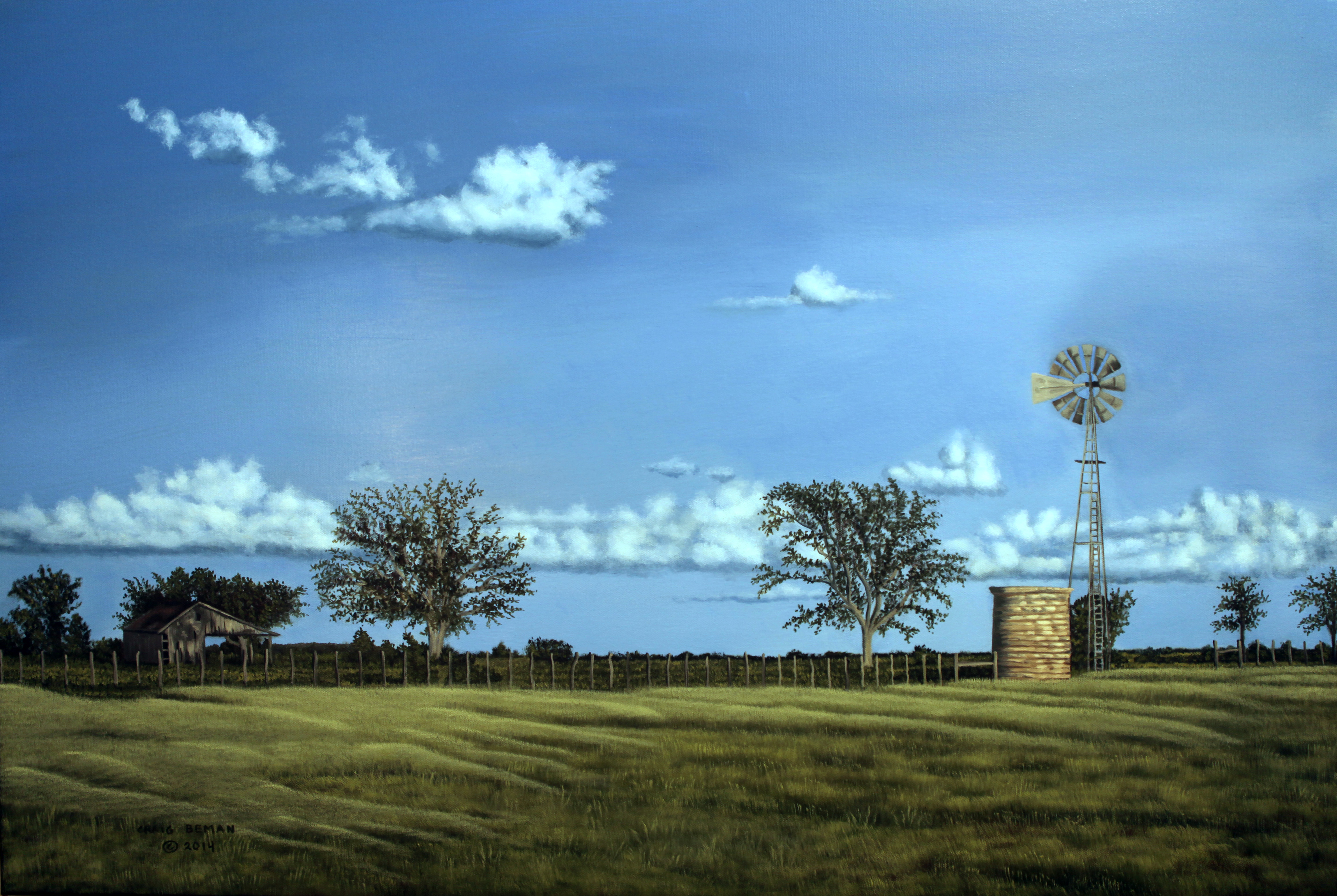 Texas Country Original Oil on Canvas