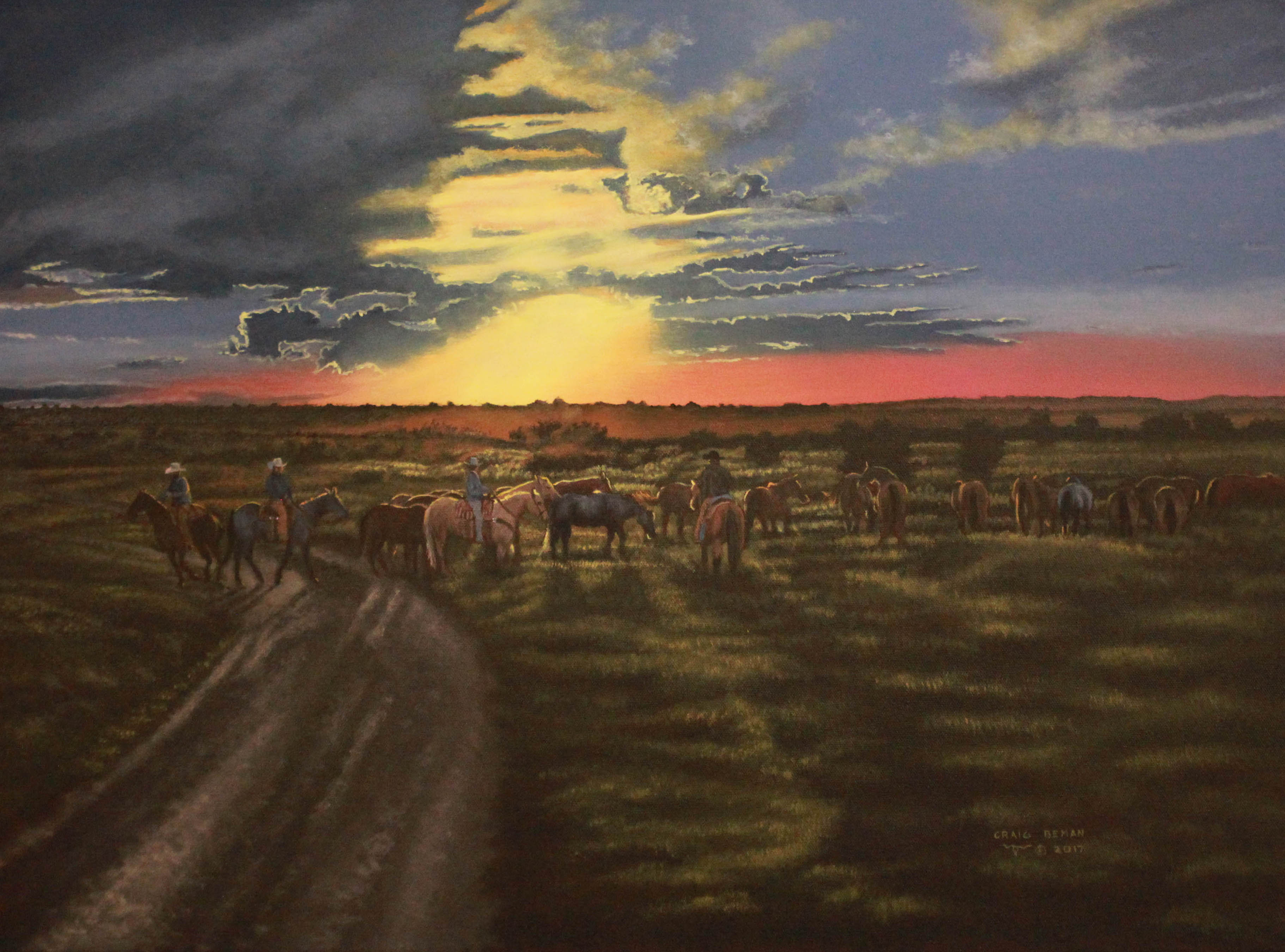 Time For Workin' Original Oil on Canvas