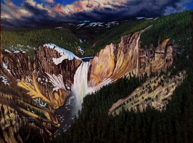 Yellowstone Original Oil on Canvas