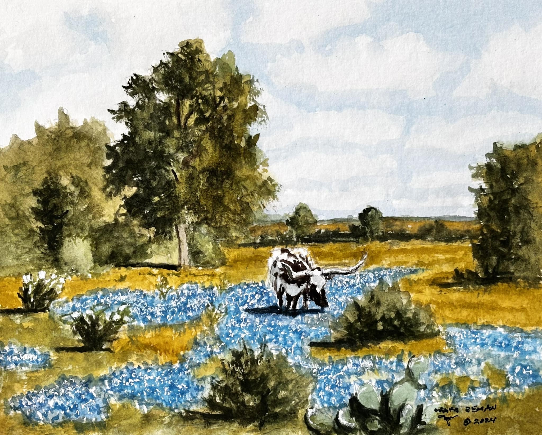 Be Still And Know That I Am God Original Watercolor