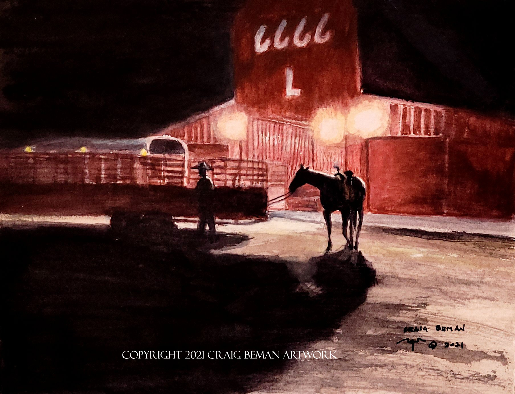 Four Thirty AM Original Watercolor Painting