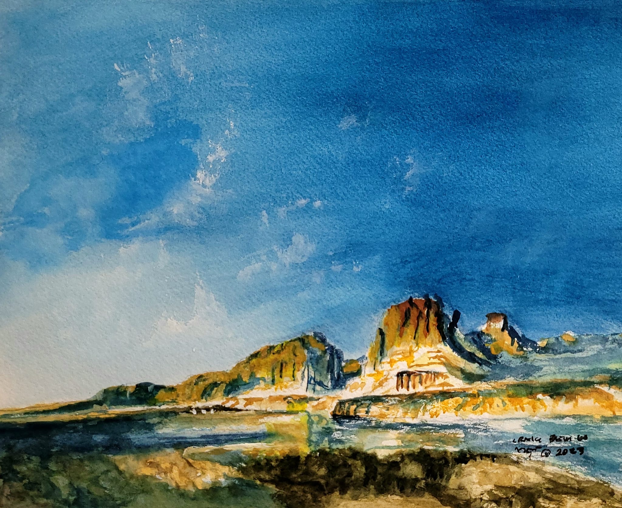 Green River Trail Original Watercolor Painting