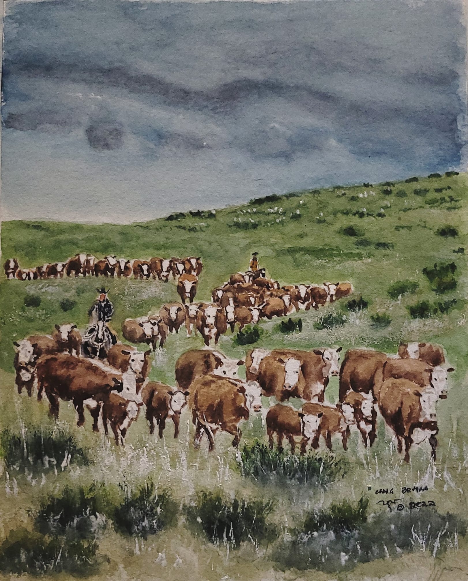Springtime In The Sandhills Original Watercolor Painting