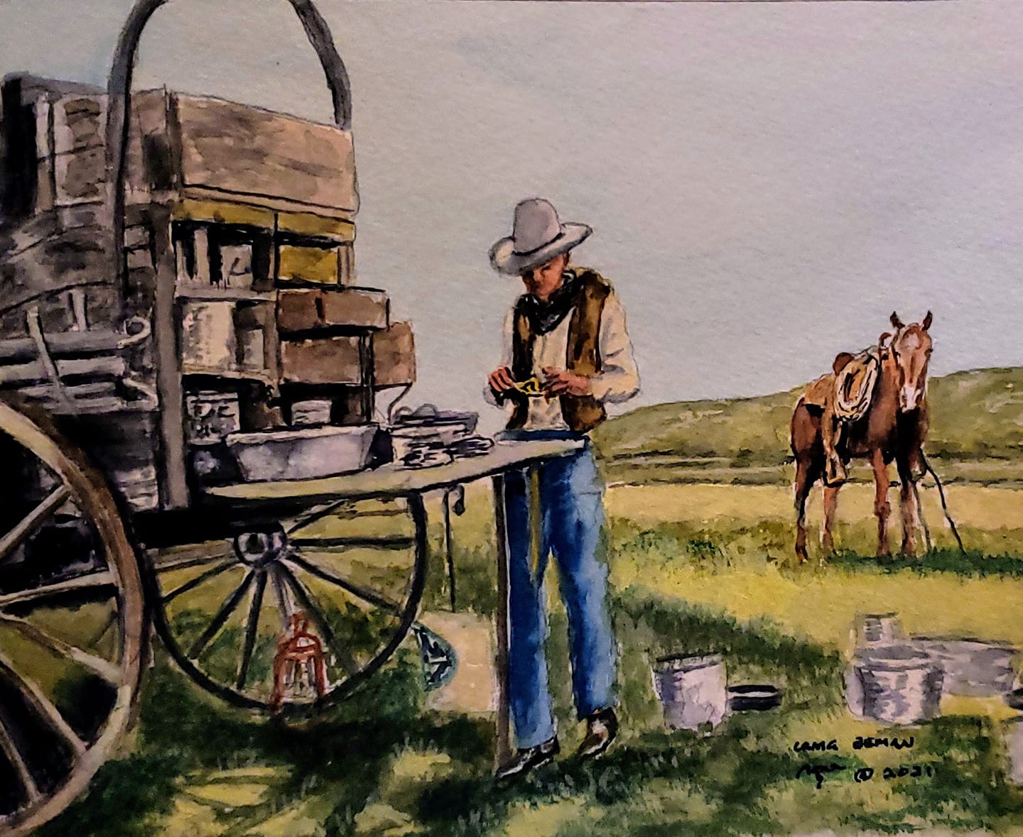 Taste and See Original Watercolor Painting