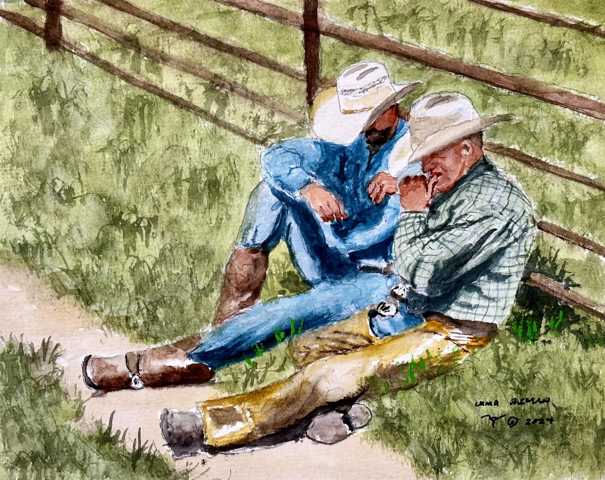 This I Know That God Is For Me Original Watercolor Painting