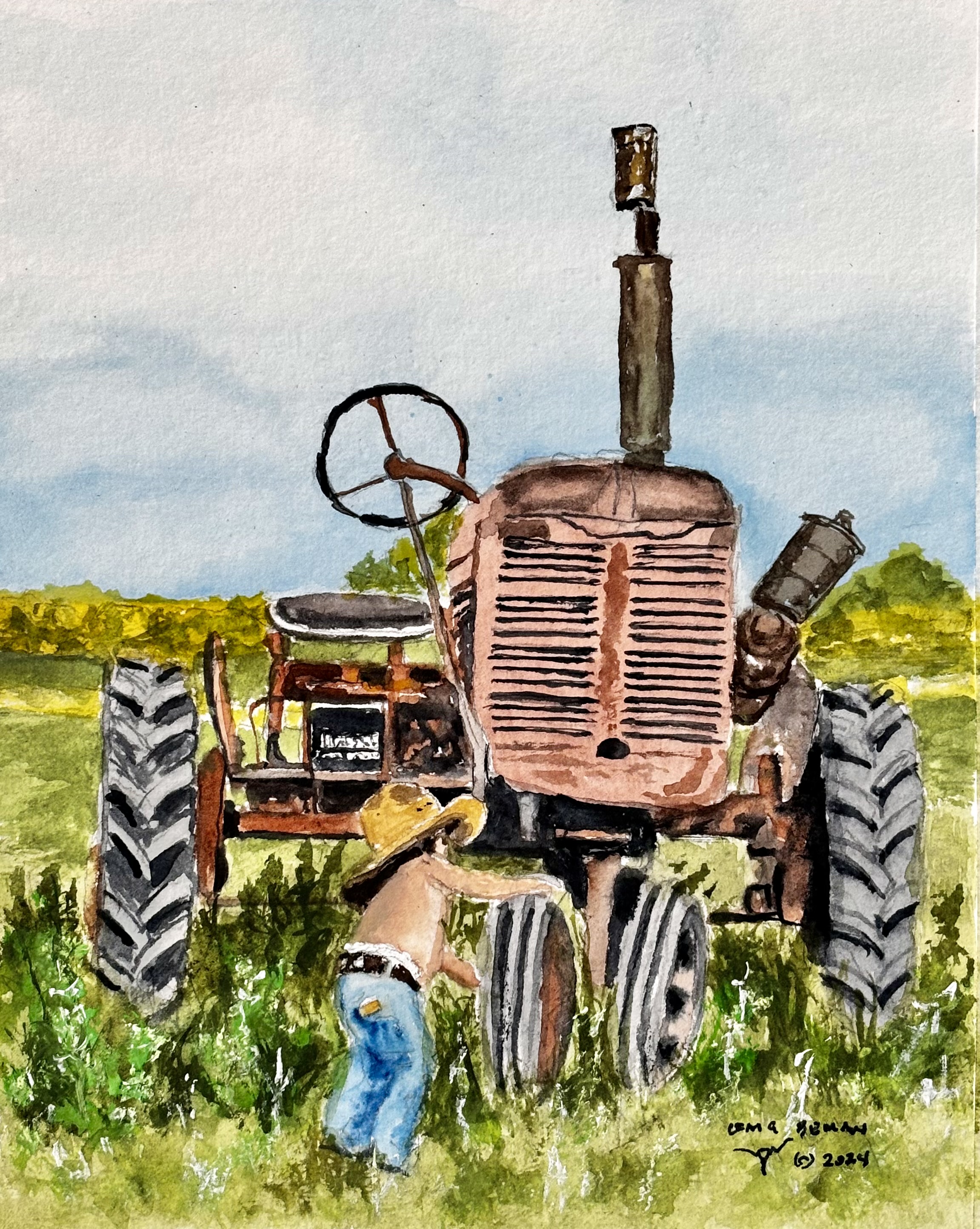 Train Up A Child Original Watercolor Painting