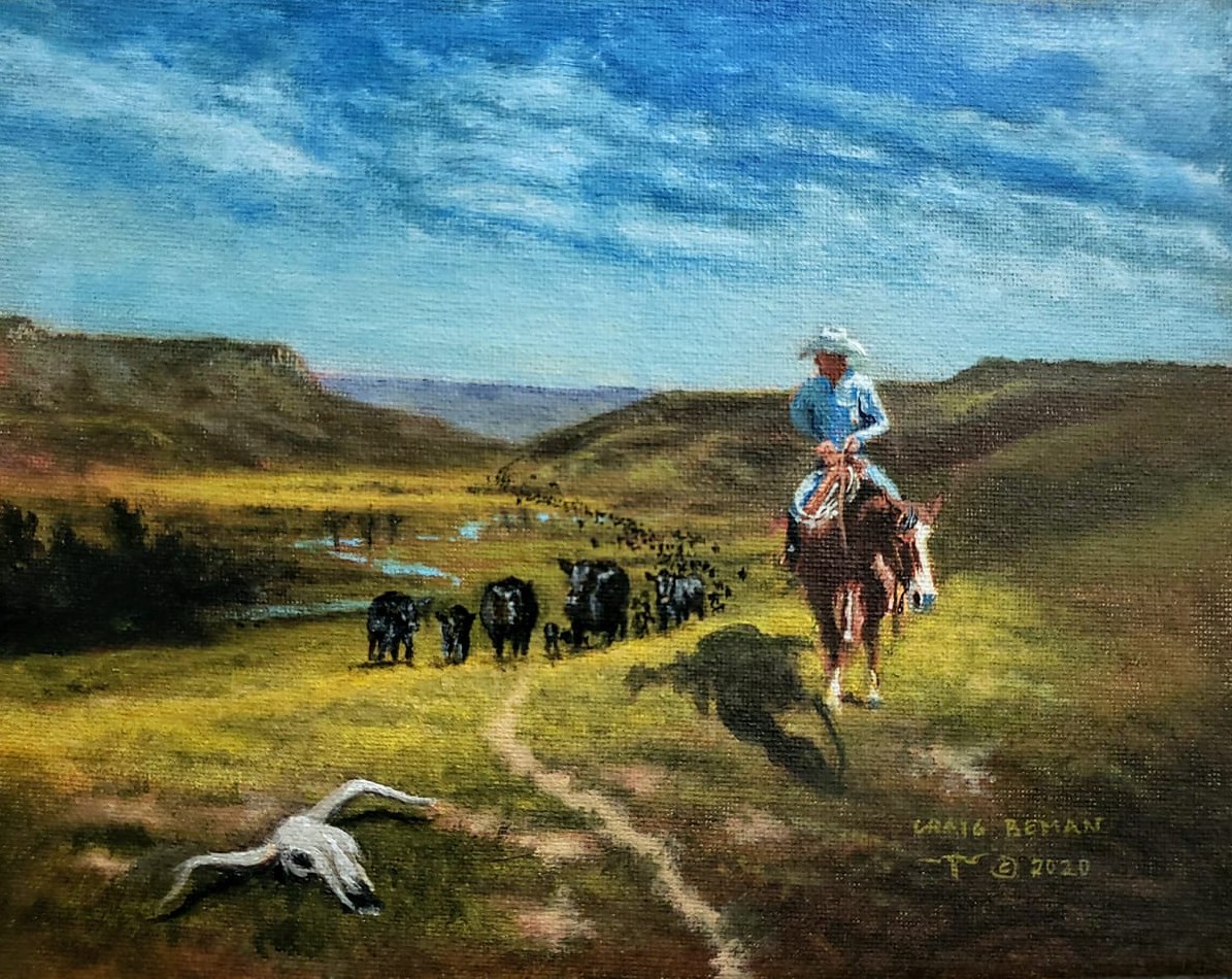 Wagon Boss Original Oil Painting