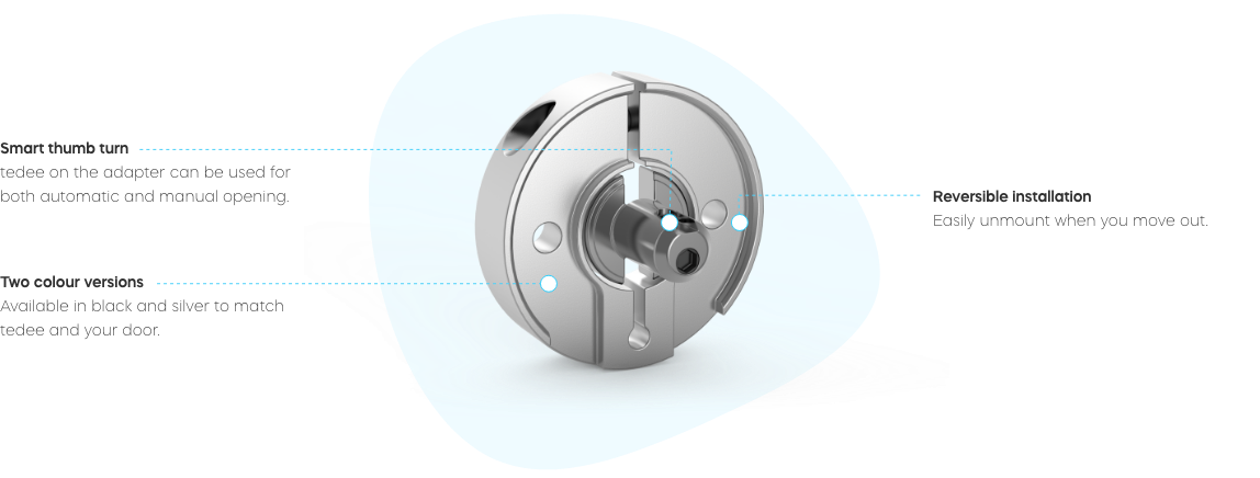 TEDEE - Adaptadores Tedee GO y Tedee Pro para cilindro europeo