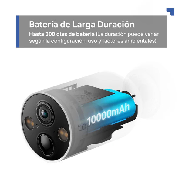 Tapo C425 - Cámara de Vigilancia Wi-Fi con Batería, Detección Inteligente, 2K QHD