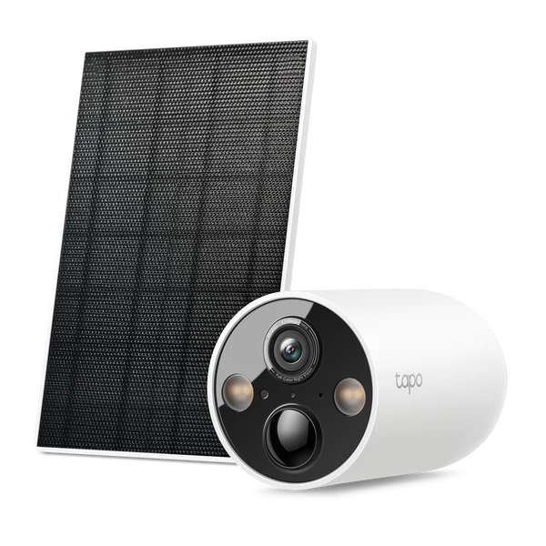 Tapo C425 Kit - Cámara de Vigilancia Wi-Fi con Batería y Panel Solar, Detección Inteligente, 2K QHD