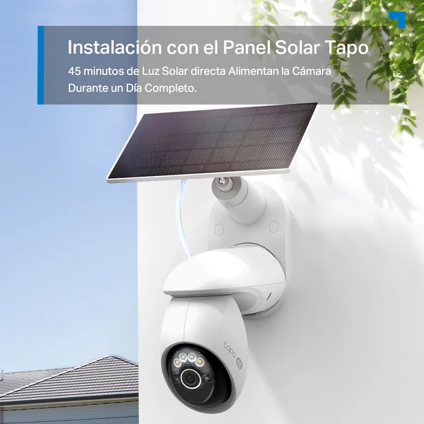 Tapo C660 Kit - Cámara de Seguridad Wi-Fi con Panel Solar y Batería, 4K 8MP, Visión Nocturna a Color