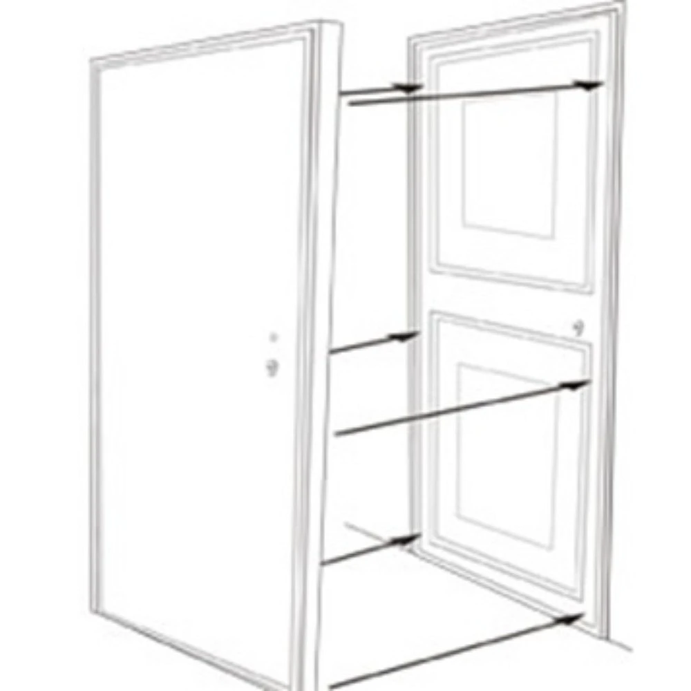PUERTA ANTI OKUPA 2100X1000 EUROSEGUR GALVANIZADA
