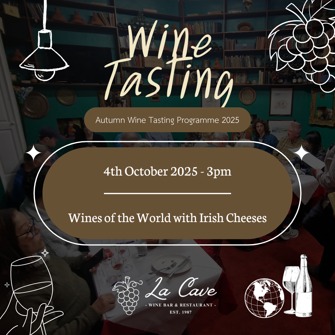 04/10/25 - 3PM - World Wines & Irish Cheese Pairing