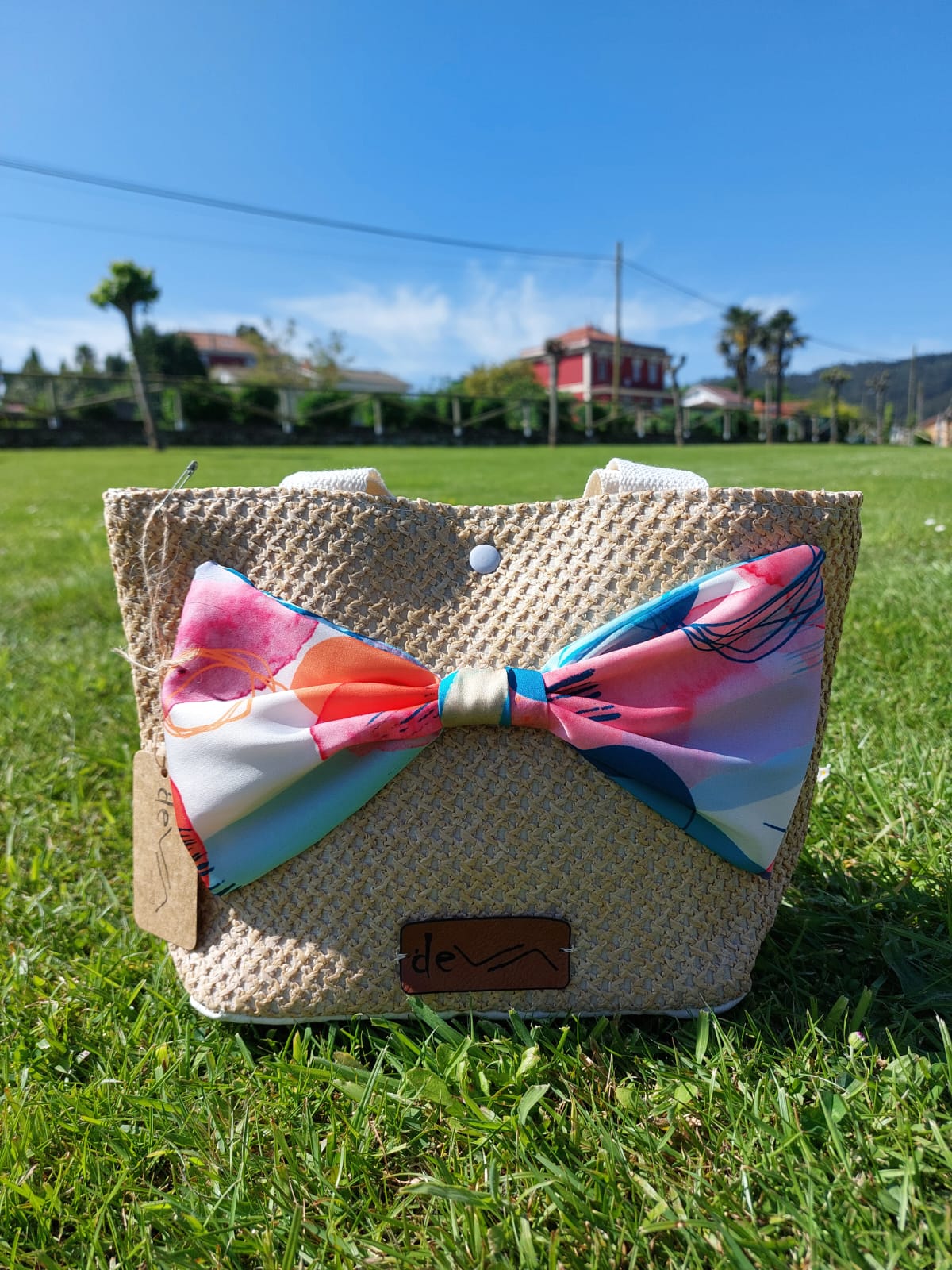Bolso ribbon white