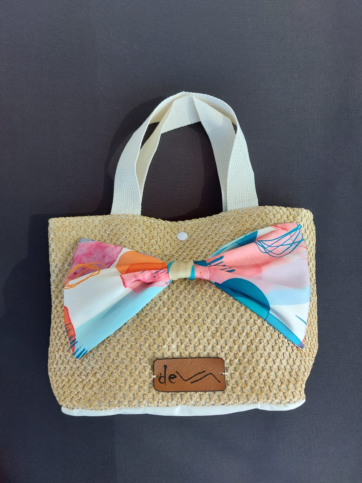Bolso ribbon white