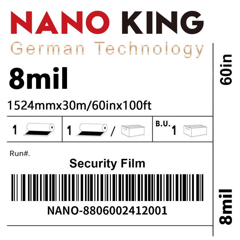 8M Safety Security Film 