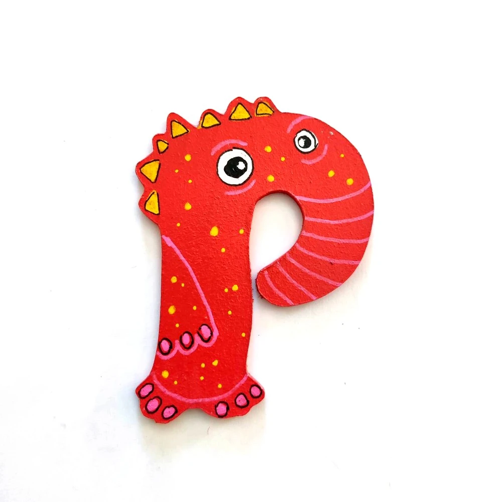 Lettre en bois thème Monstre 'P'