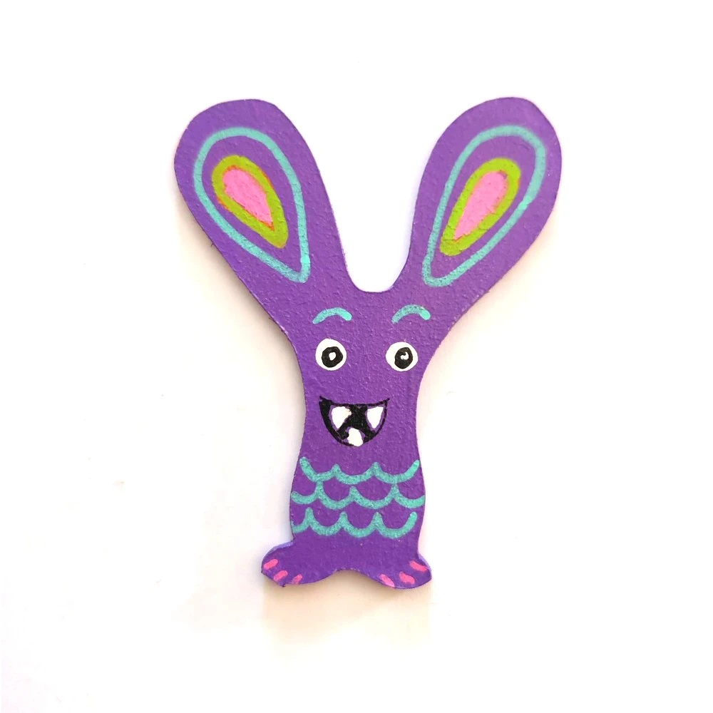 Lettre en bois thème Monstre 'Y'