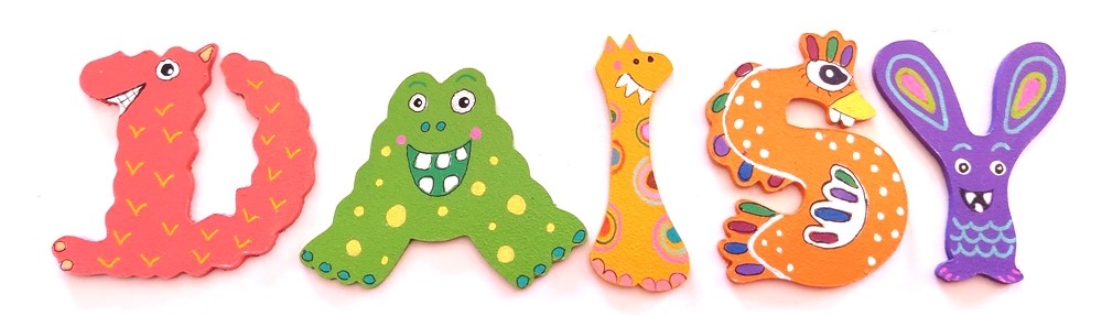 Lettre en bois thème Monstre 'D'