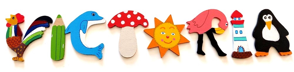 Lettre en bois 'T' champignon