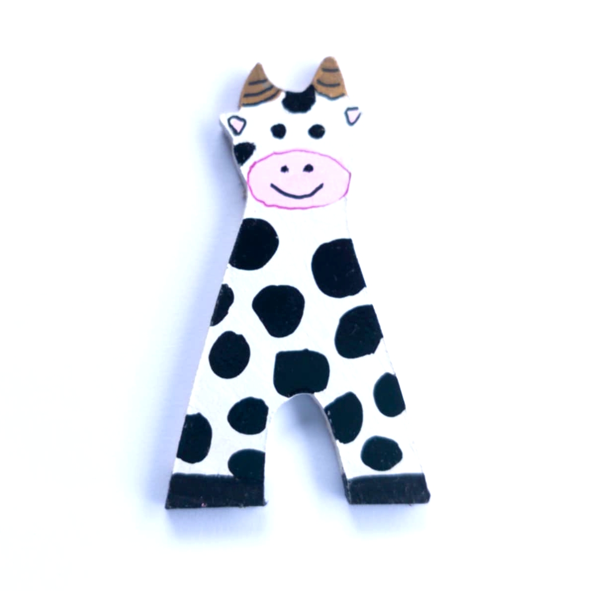 Lettre en bois la ferme A vache