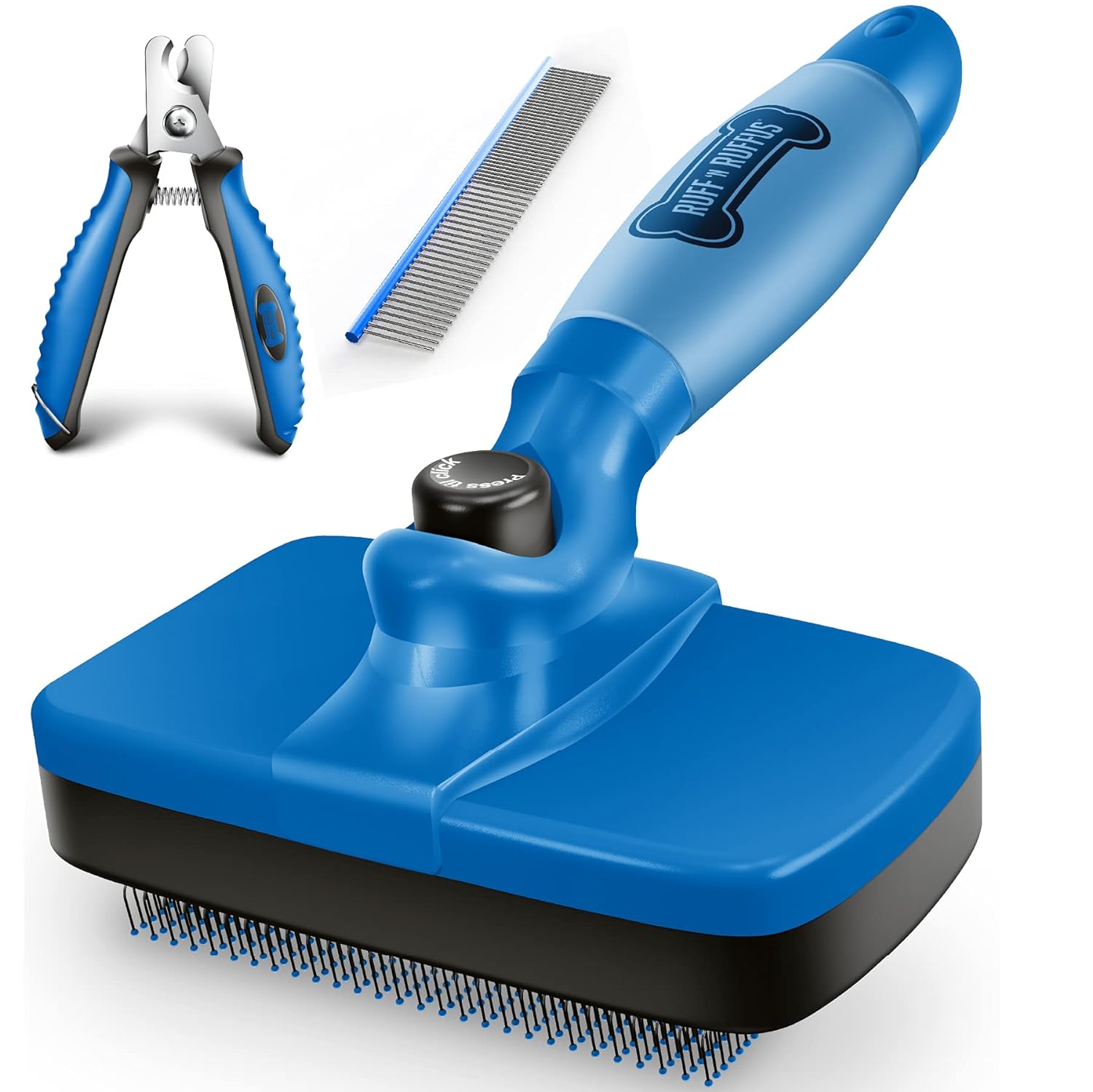 Ruff 'N Ruffus Self-Cleaning Slicker Brush