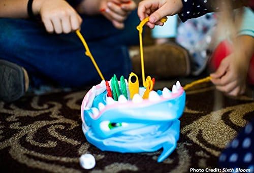 Shark Bite -- Roll the Die and Fish for Colorful Sea Creatures Before the Shark Bites Game! by Pressman Blue Sky, 5"