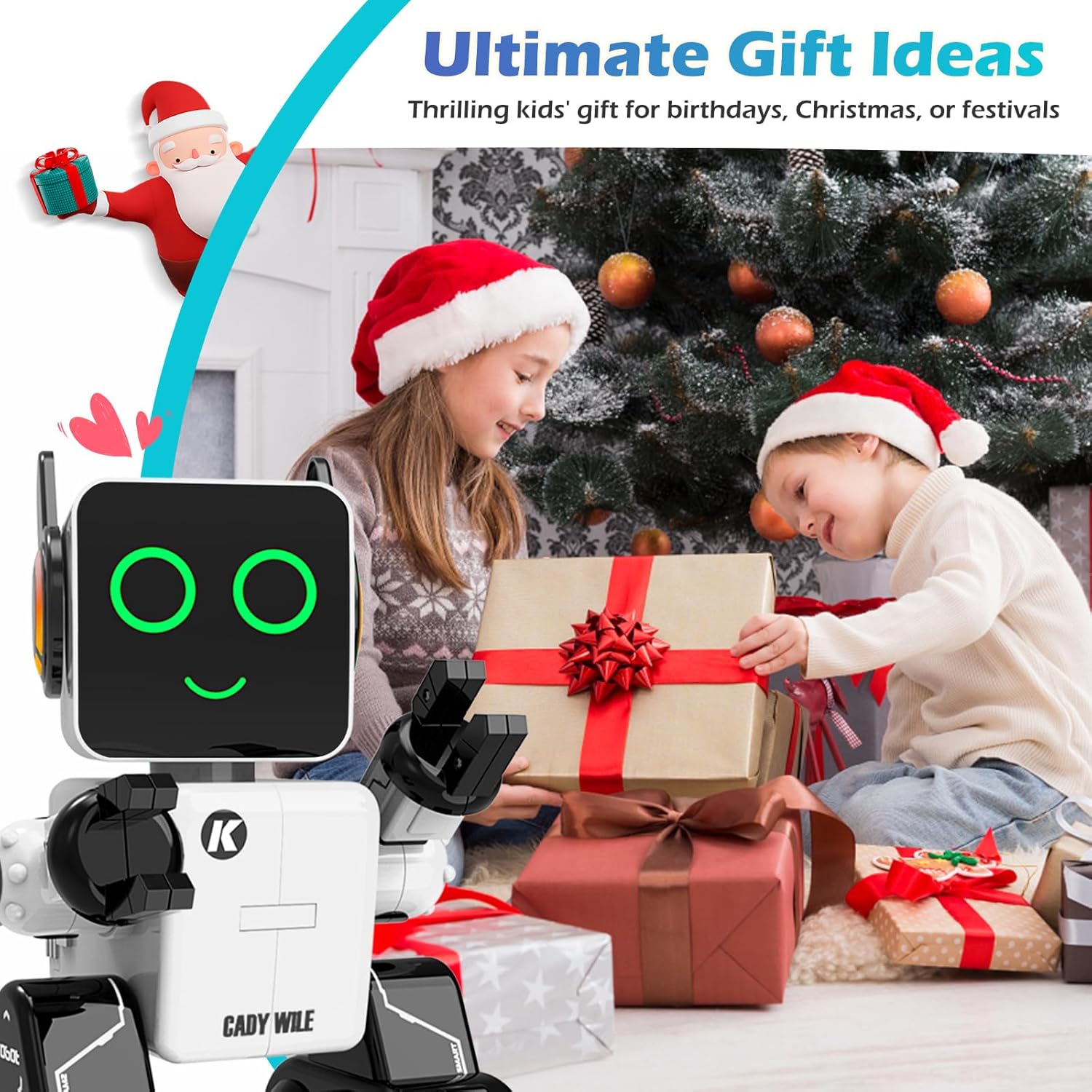HBUDS Rechargeable RC Robot Toy for Kids 