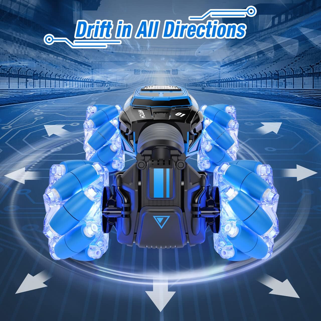 Powerextra LED Gesture Rc Car