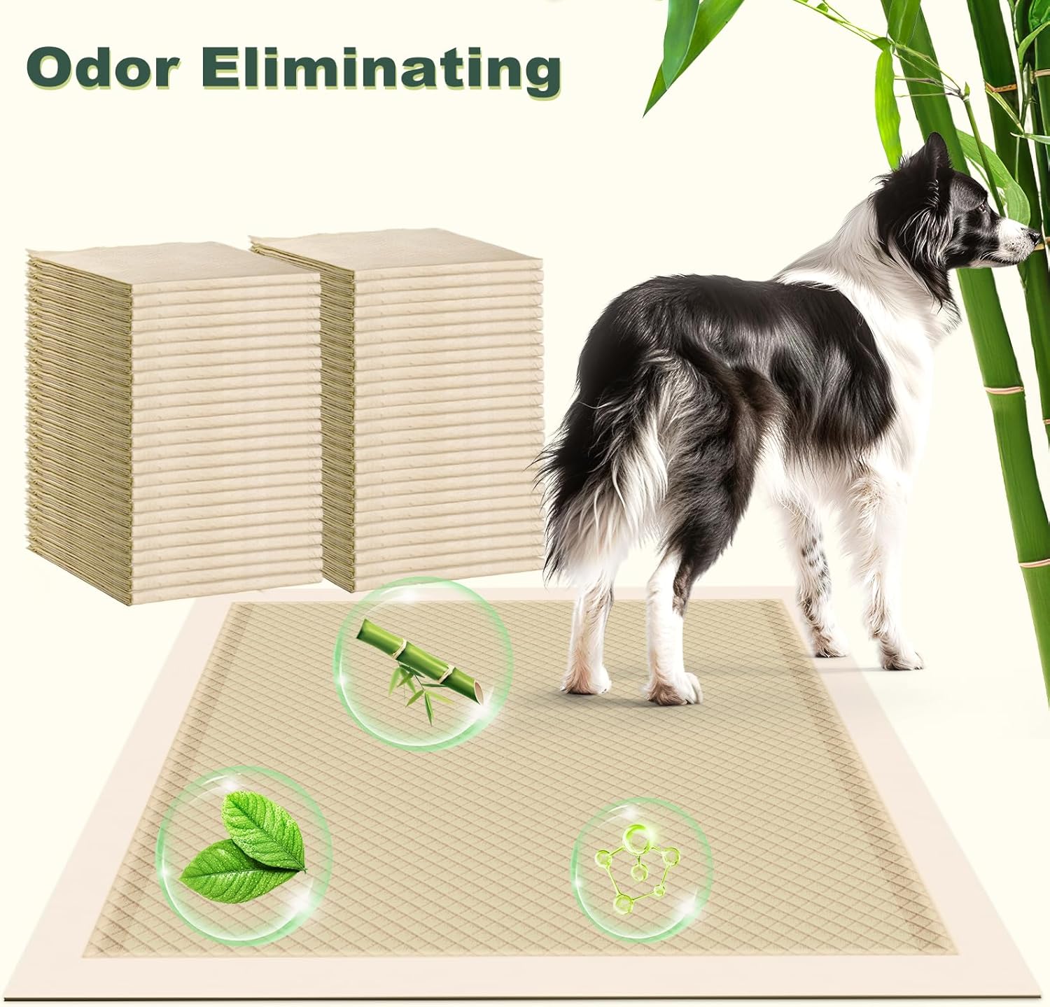 MIZOK Dog Pee Pads Large 28X34in 