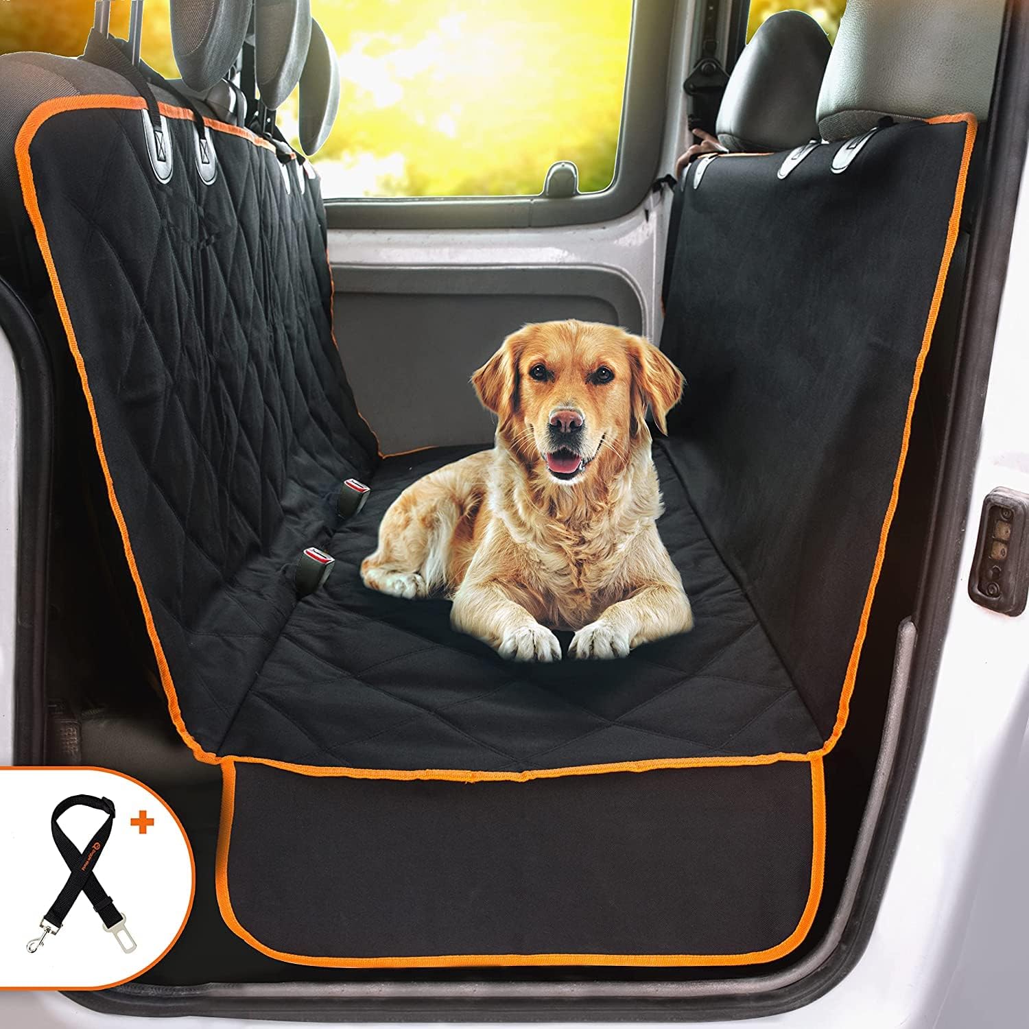 Dog Car Seat Cover for Back Seat for Cars & SUVs 