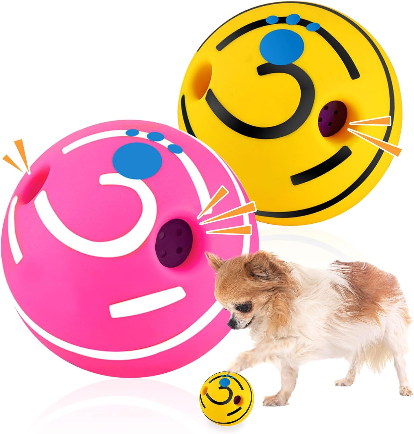 2 Pack Giggle Ball for Dogs 