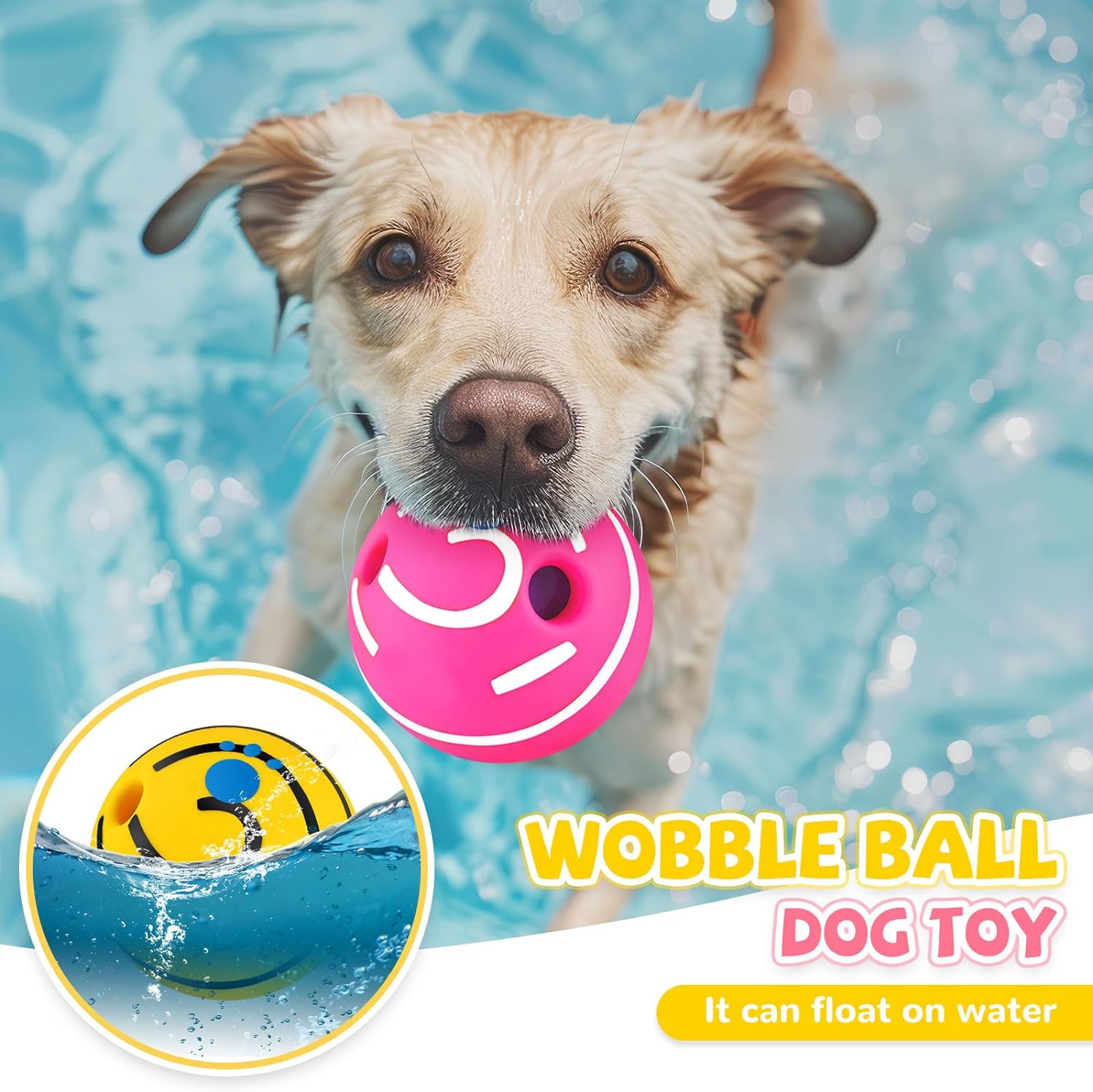 2 Pack Giggle Ball for Dogs 